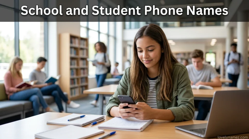 School and Student Phone Names