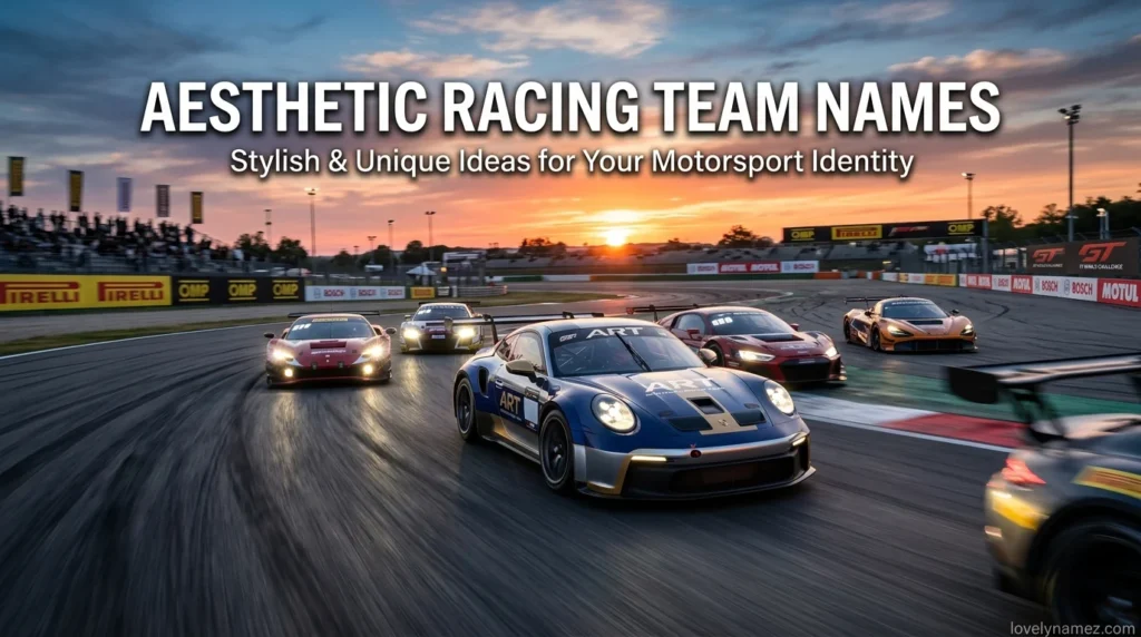 Aesthetic Racing Team Names