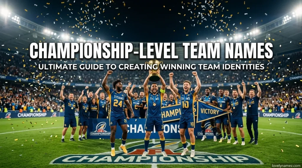 Championship-Level Team Names