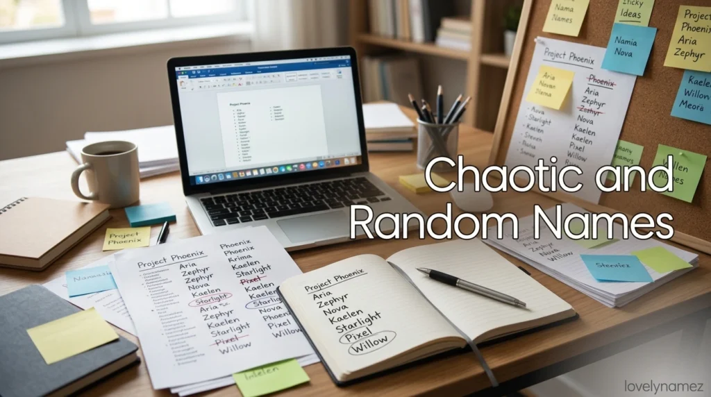 Chaotic and Random Names