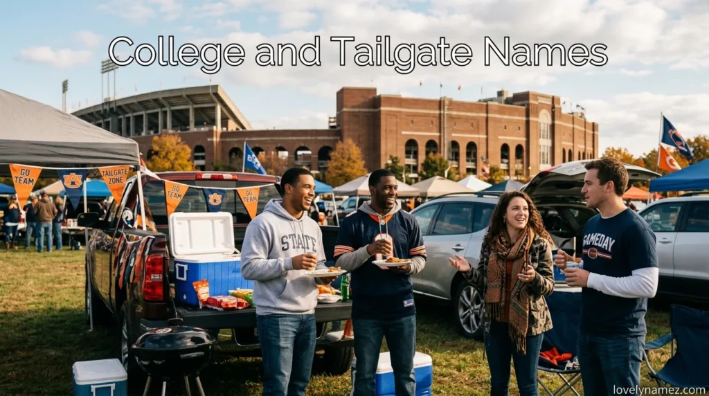College and Tailgate Names