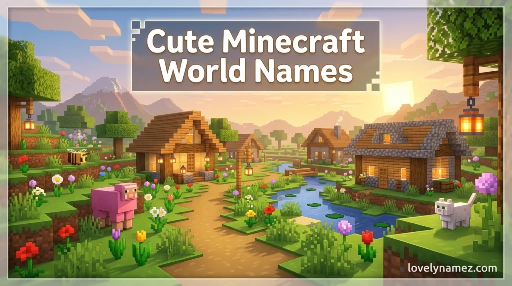 Cute Minecraft World Names