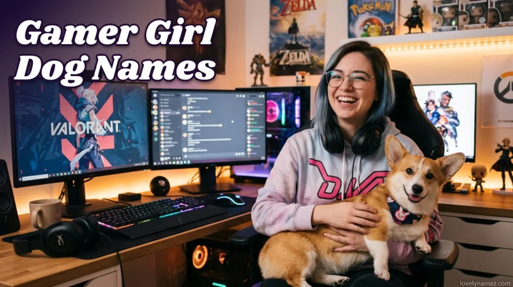 Gamer Girl Dog Names