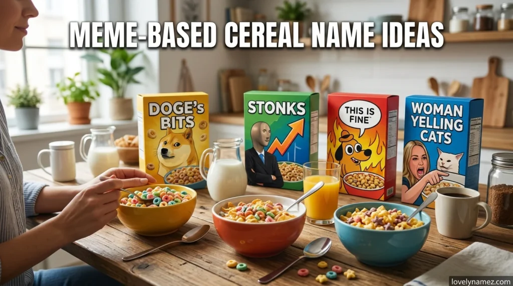 Meme-Based Cereal Name Ideas