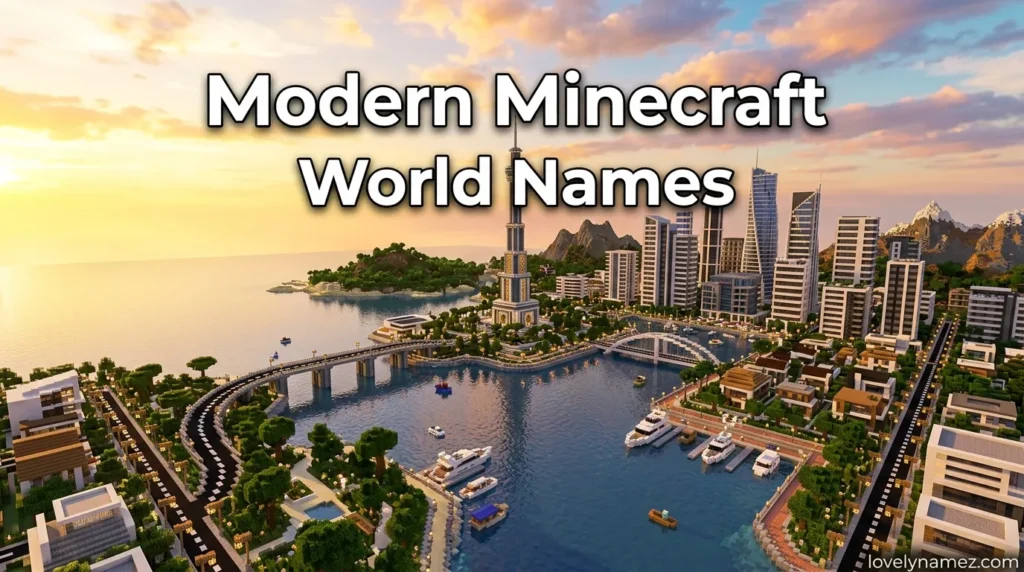 Modern Minecraft World Names