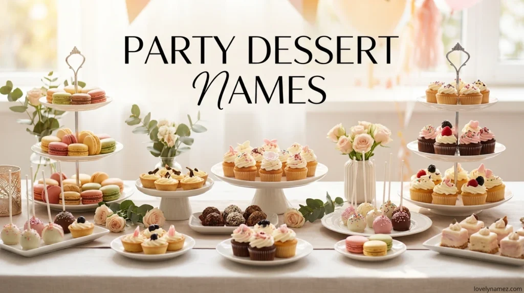 Party Dessert Names