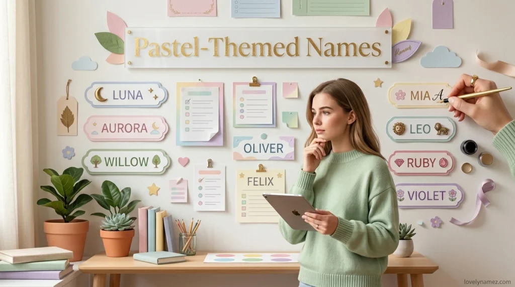 Pastel-Themed Names
