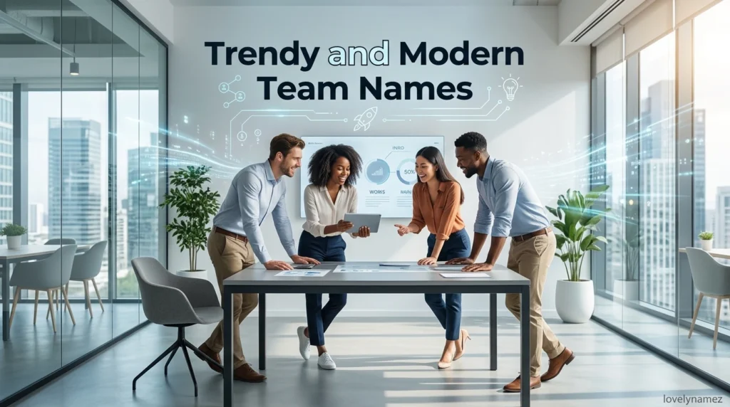 Trendy and Modern Team Names