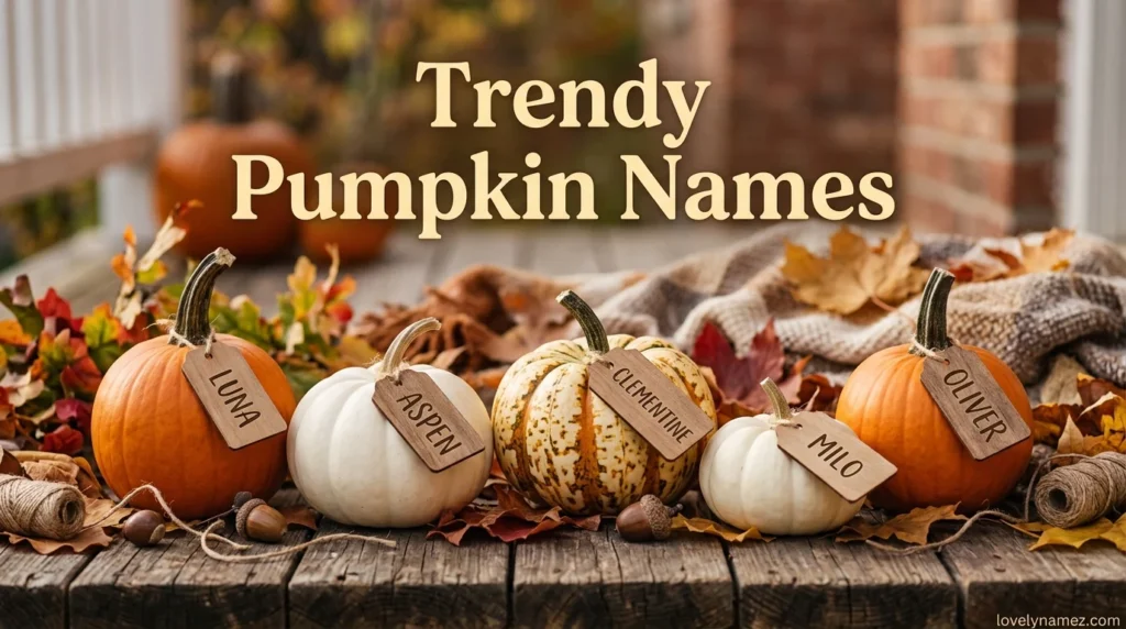 Trendy Pumpkin Names