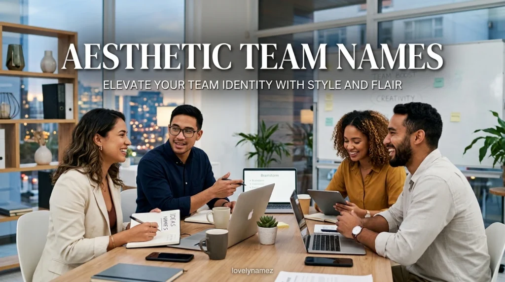 Aesthetic Team Names