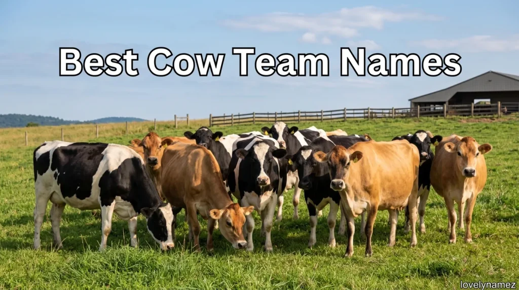 Best Cow Team Names