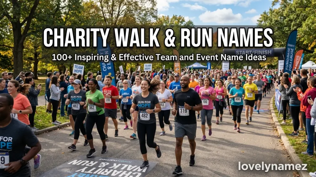 Charity Walk & Run Names