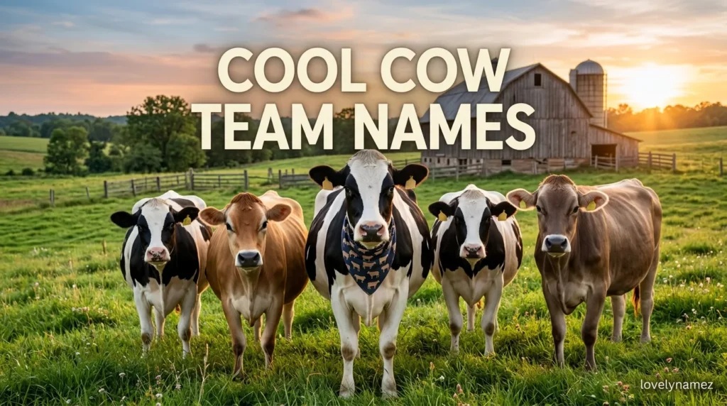 Cool Cow Team Names