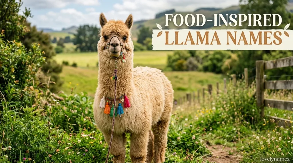 Food-Inspired Llama Names