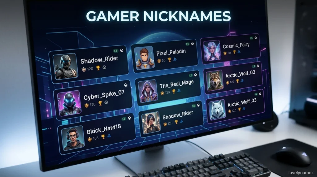 Gamer Nicknames
