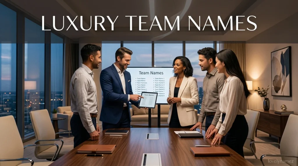 Luxury Team Names