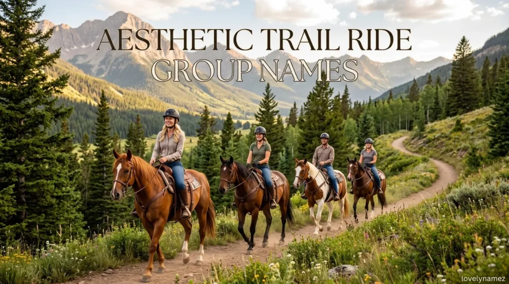 Aesthetic Trail Ride Group Names