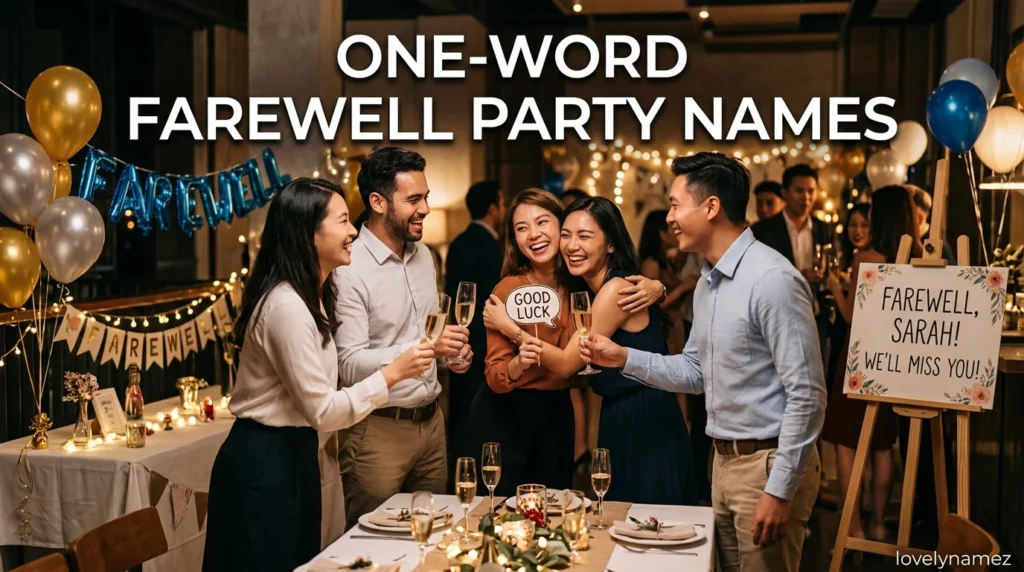 One-Word Farewell Party Names