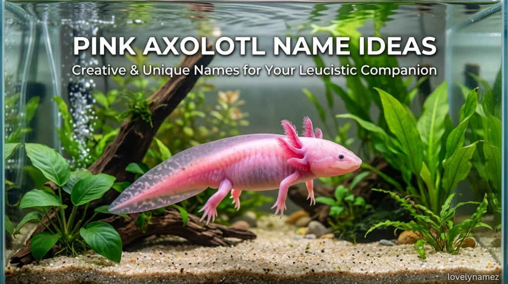 Pink Axolotl Name Ideas