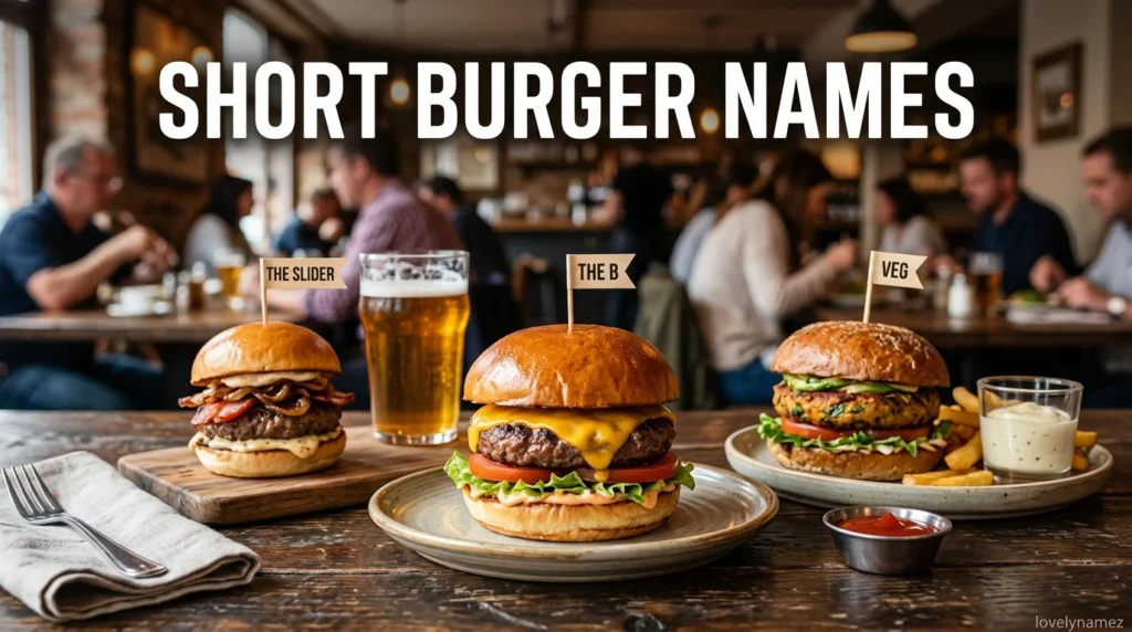 Short Burger Names