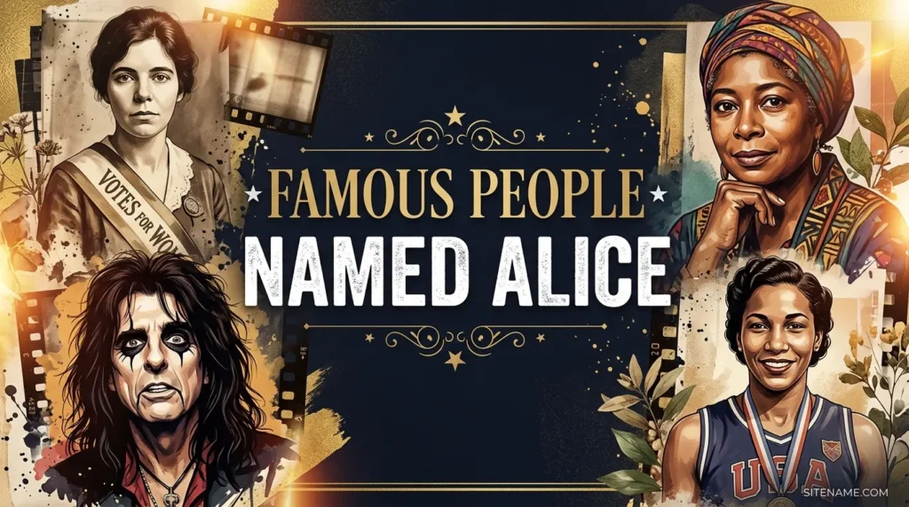 Famous People Named Alice
