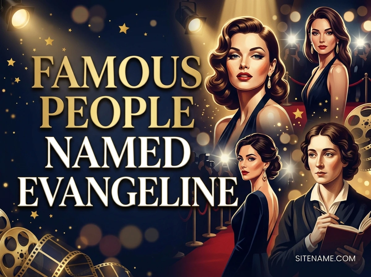 Famous People Named Evangeline