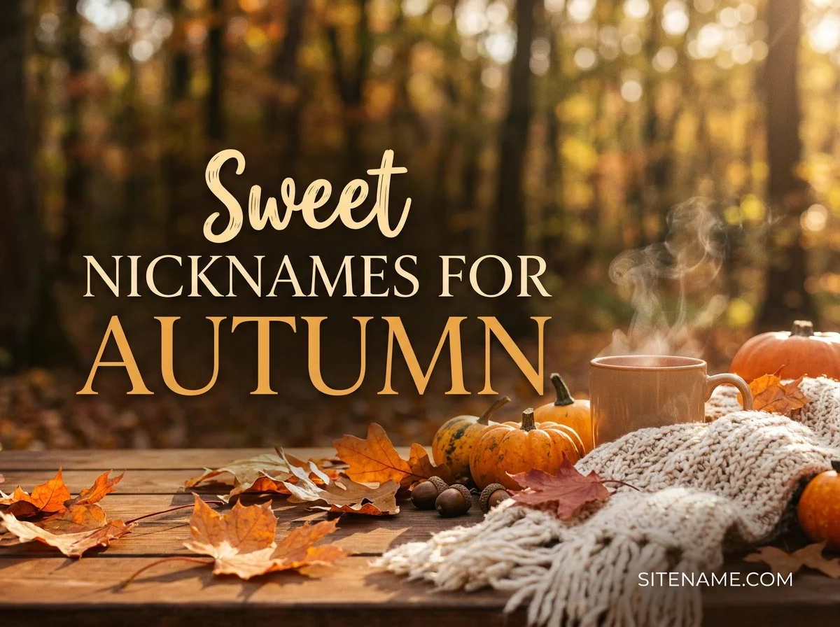 Sweet Nicknames For Autumn